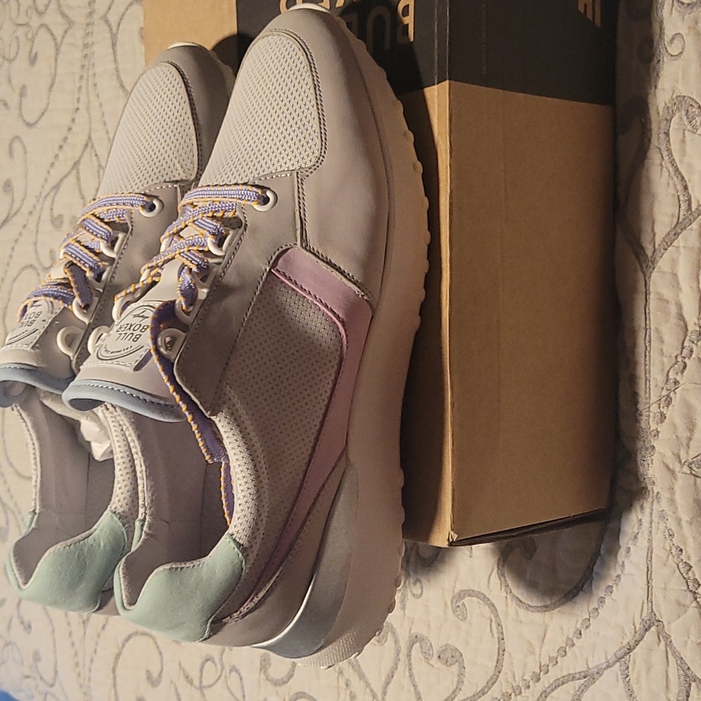 New Bull Boxer Pastel Grey Caroline Sneakers - Picture 2 of 6